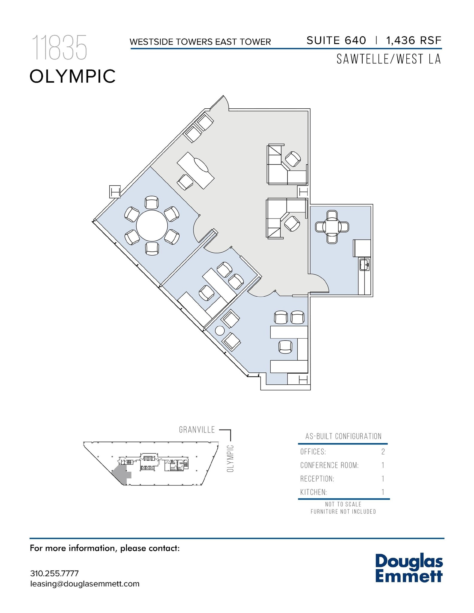 11845 W Olympic Blvd, Los Angeles, CA à louer Plan d’étage- Image 1 de 1