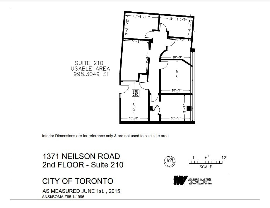 1371 Neilson Rd, Toronto, ON for lease Floor Plan- Image 1 of 1
