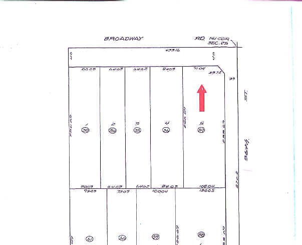 3549 E Broadway Rd, Phoenix, AZ for lease - Plat Map - Image 2 of 9