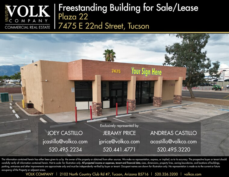7475 E 22nd St, Tucson, AZ à vendre - Photo du bâtiment - Image 1 de 9