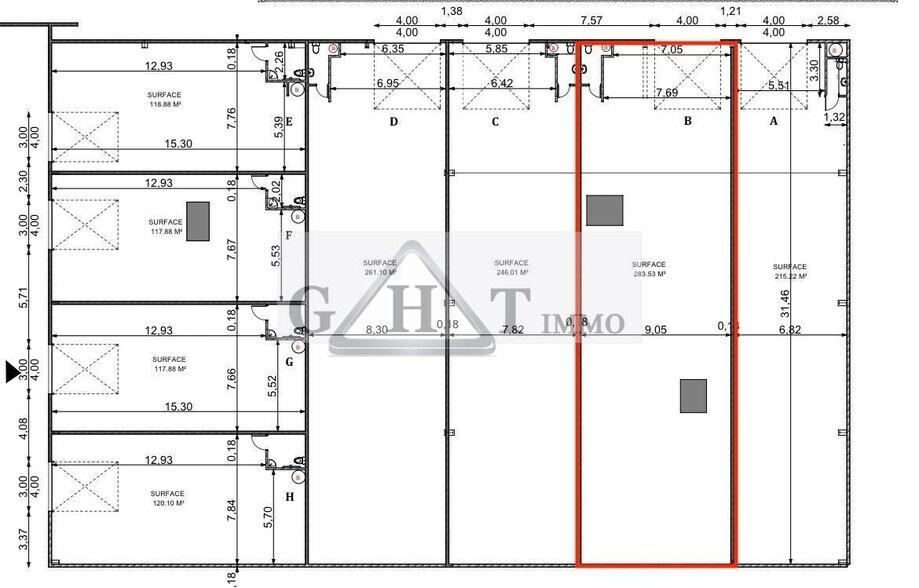 Industriel dans Bondoufle à louer - Plan d’étage - Image 3 de 3