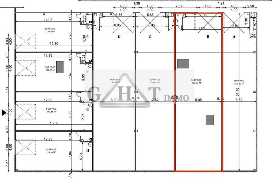 Industriel dans Bondoufle à louer - Plan d’étage - Image 3 de 3