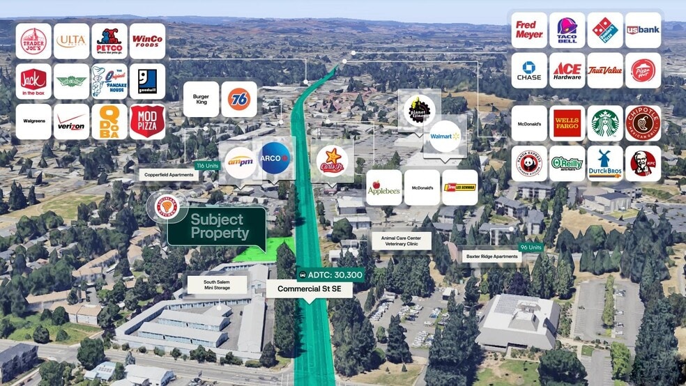 5503 Commercial St SE, Salem, OR for sale - Aerial - Image 2 of 3