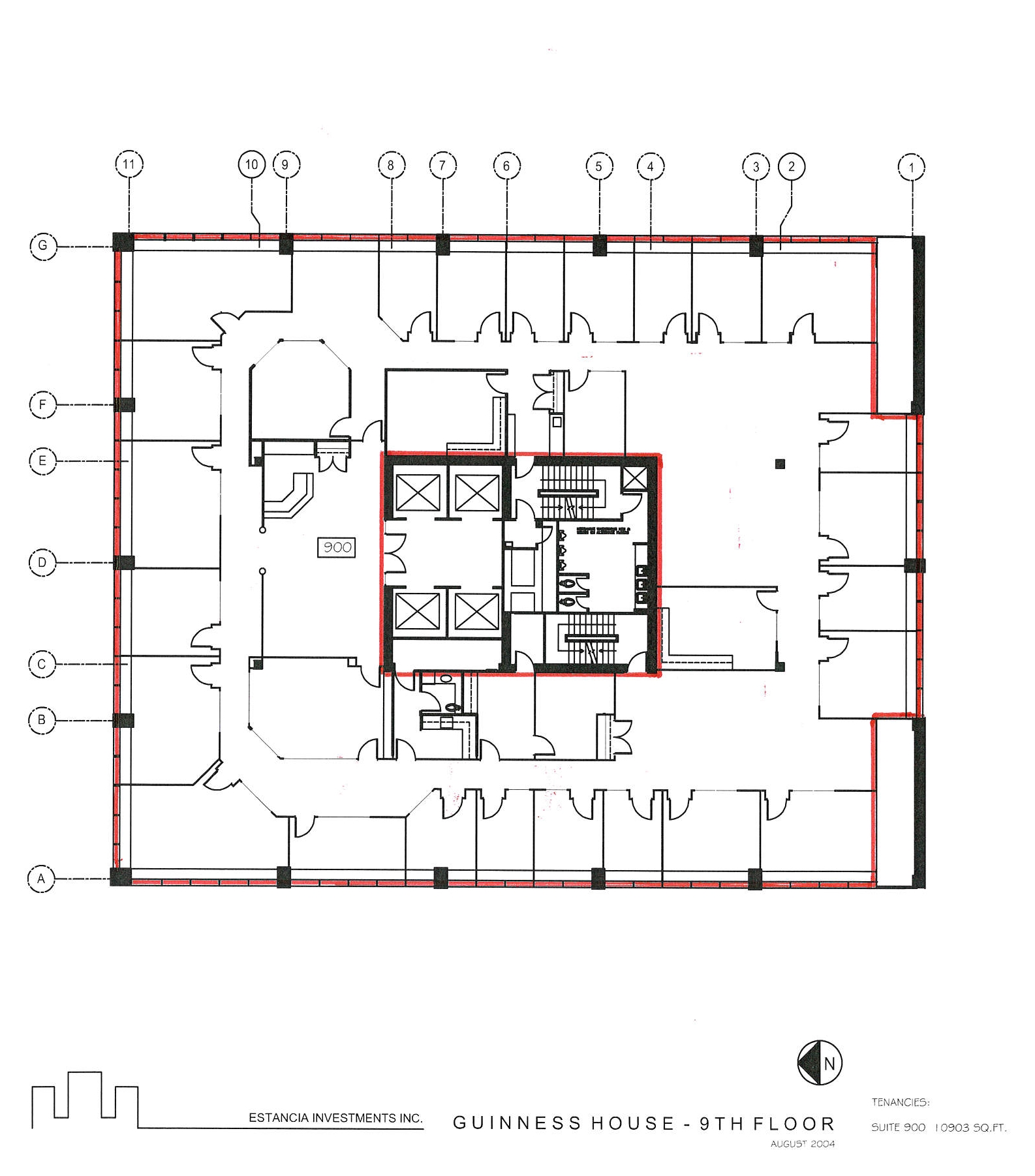 727 7th Ave SW, Calgary, AB à louer Plan d’étage- Image 1 de 1