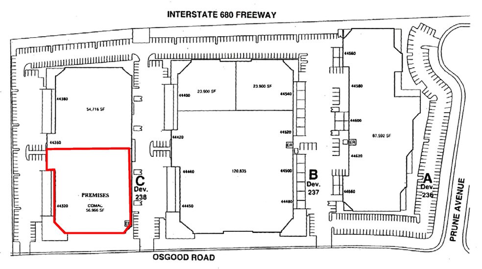 44320-44380 Osgood Rd, Fremont, CA à louer - Autre - Image 2 de 6
