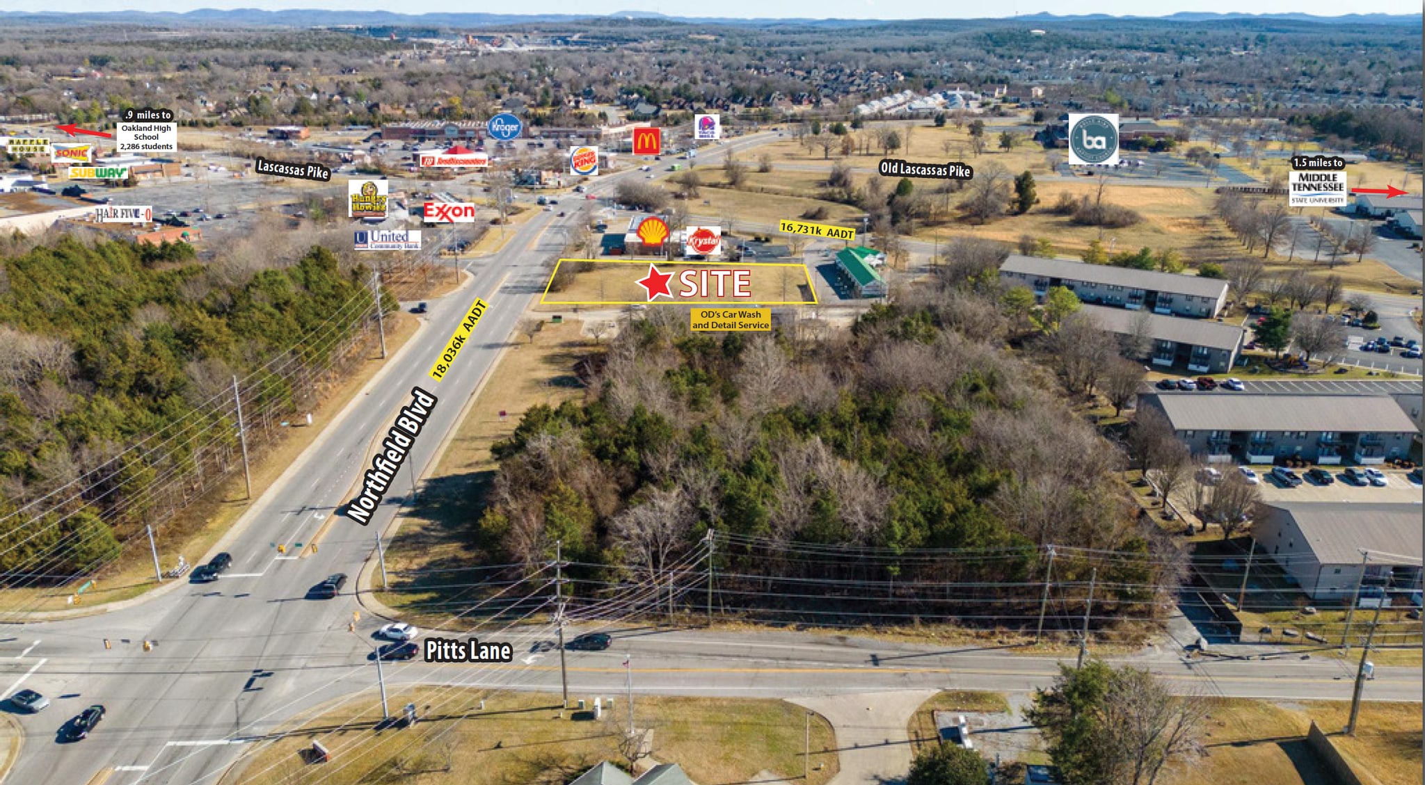 1822 E Northfield Blvd, Murfreesboro, TN à vendre Photo du bâtiment- Image 1 de 2