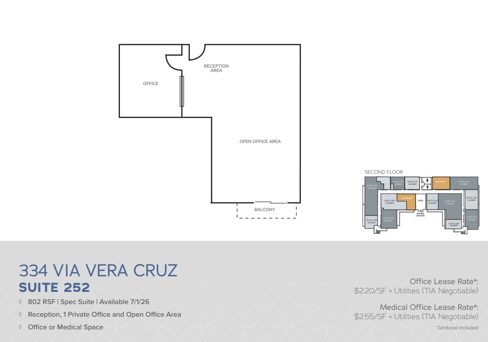 334 Via Vera Cruz, San Marcos, CA à louer Plan d’étage- Image 1 de 1