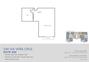 334 Via Vera Cruz, San Marcos, CA à louer Plan d’étage- Image 1 de 1