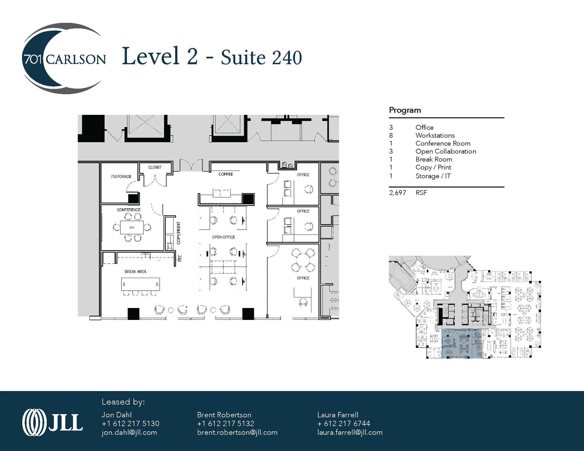 701 Carlson Pky, Minnetonka, MN à louer Plan d  tage- Image 1 de 1