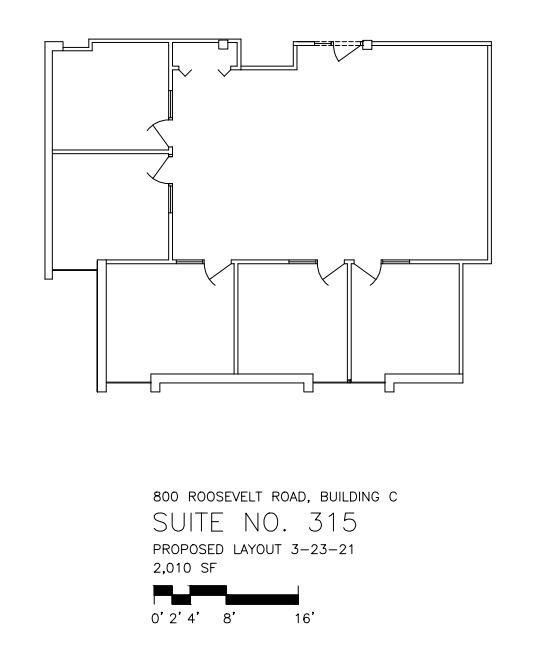 800 Roosevelt Rd, Glen Ellyn, IL à louer Plan d’étage- Image 1 de 1