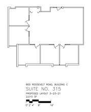 800 Roosevelt Rd, Glen Ellyn, IL à louer Plan d’étage- Image 1 de 1