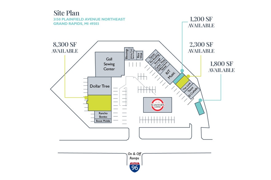 3140-3176 Plainfield Ave NE, Grand Rapids, MI à louer - Photo du bâtiment - Image 1 de 10