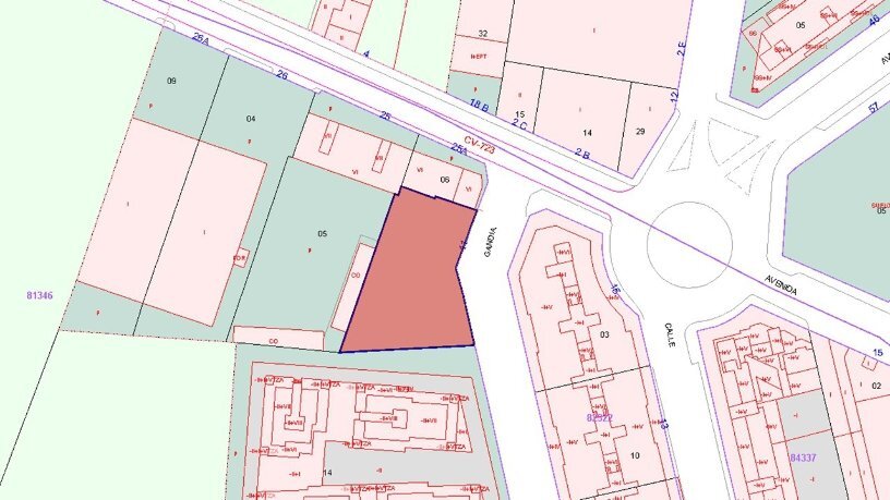 Carrer de Isaac Peral, 16, Dénia, Alicante à vendre - Plan cadastral - Image 3 de 3