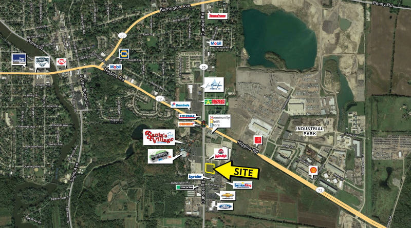 Route 25, East Dundee, IL for sale Aerial- Image 1 of 4