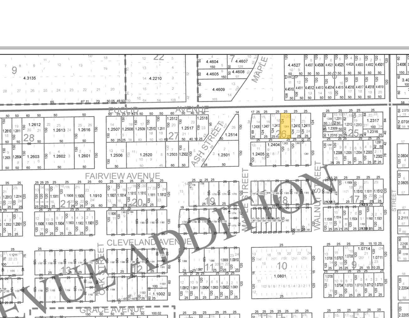 1511 W Euclid Ave, Spokane, WA for sale Plat Map- Image 1 of 2
