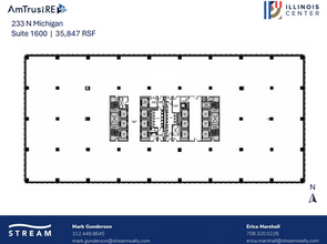 233 N Michigan Ave, Chicago, IL à louer Plan d  tage- Image 1 de 1