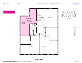 4859-4851 Fountain Ave, Los Angeles, CA à louer Plan d’étage- Image 1 de 1