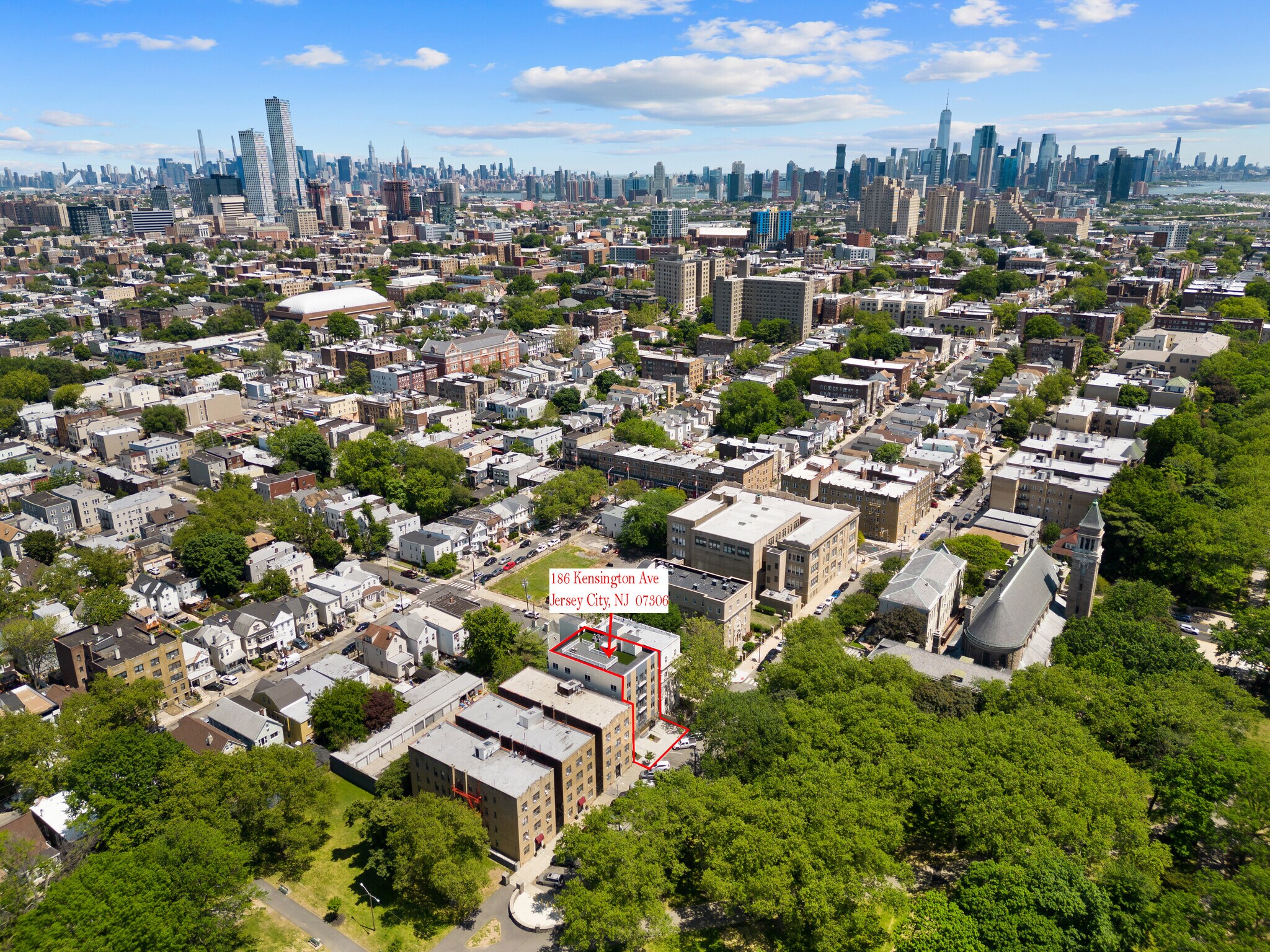 186-188 Kensington Ave, Jersey City, NJ for sale Aerial- Image 1 of 23