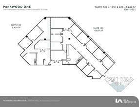 10077 Grogans Mill Rd, The Woodlands, TX à louer Plan d  tage- Image 2 de 2