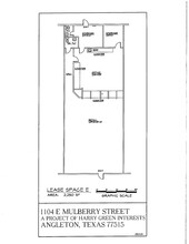 1100-1116 E Mulberry St, Angleton, TX à louer Plan de site- Image 1 de 1