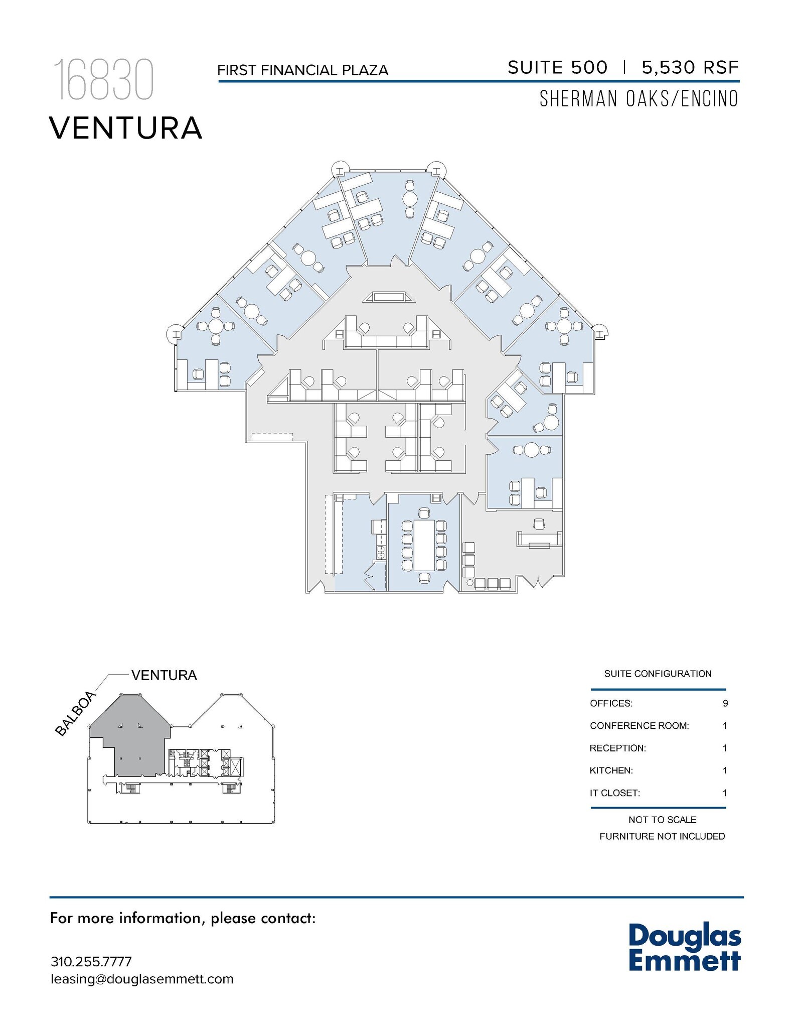 16830 Ventura Blvd, Encino, CA for lease Floor Plan- Image 1 of 1