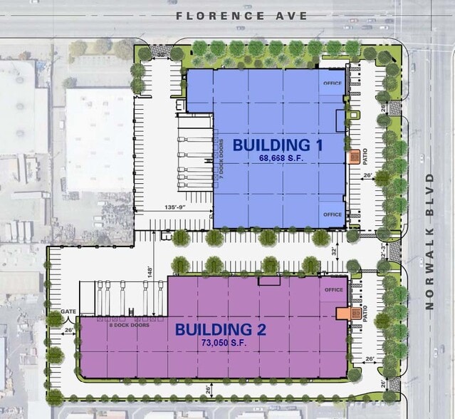 SWC Florence Ave & Norwalk Blvd, Santa Fe Springs, CA à vendre - Photo du bâtiment - Image 1 de 1