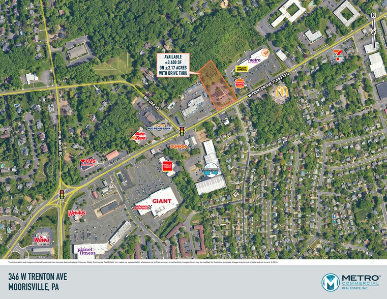 346 W Trenton Ave, Morrisville, PA à vendre - Aérien - Image 2 de 10