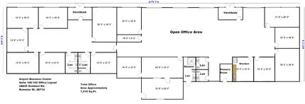 28825 Goddard Rd, Romulus, MI for lease Floor Plan- Image 1 of 3