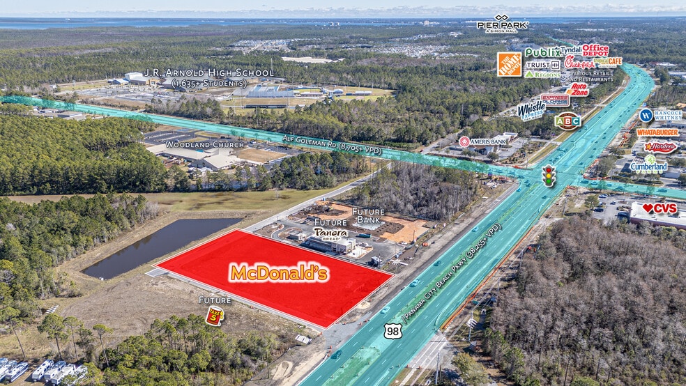 US-98 & N Alf Coleman Rd, Panama City Beach, FL for sale - Building Photo - Image 2 of 4