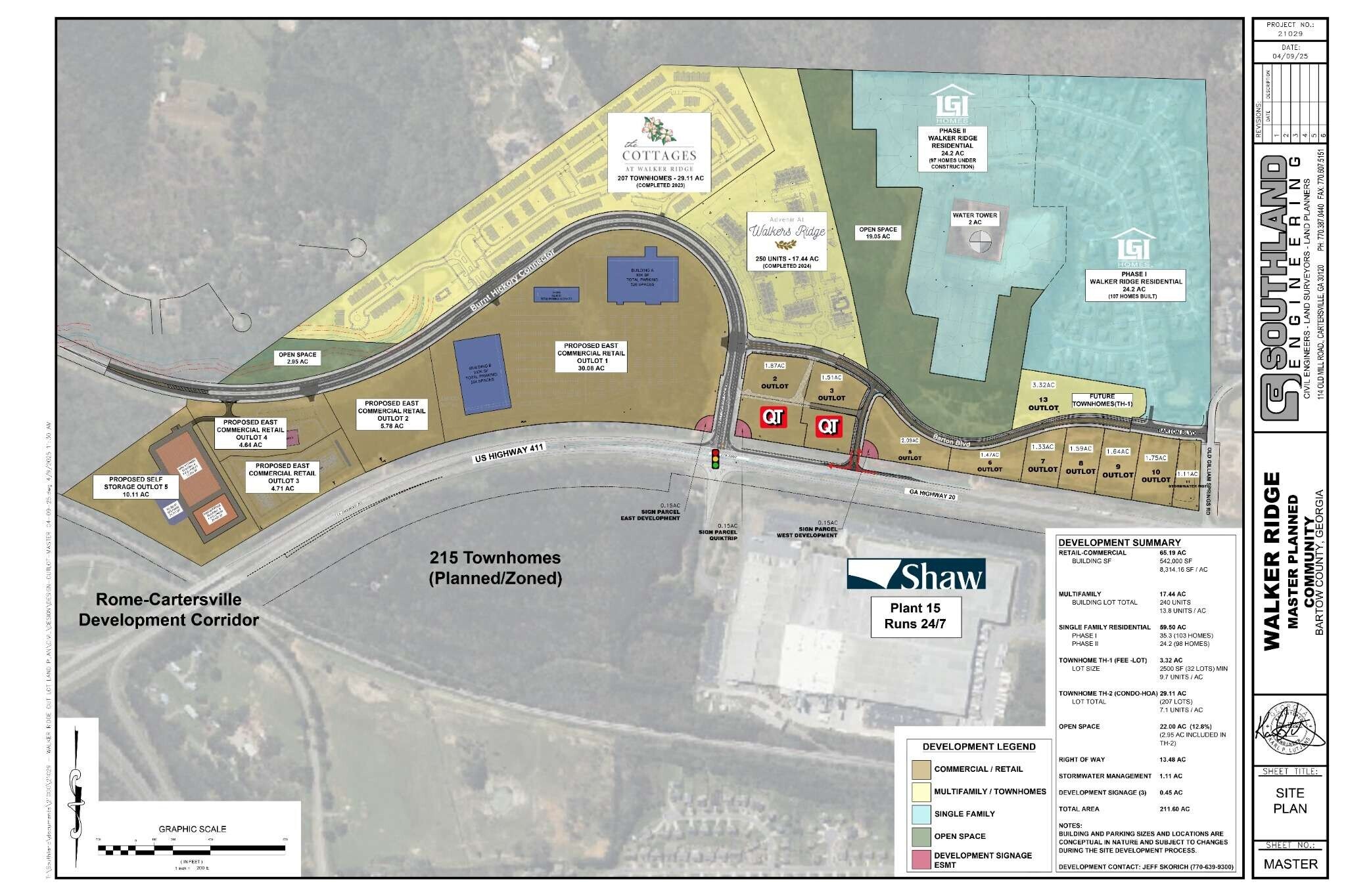 Intersection of 411 & Burnt Hickory Connector, Cartersville, GA à vendre Photo principale- Image 1 de 62
