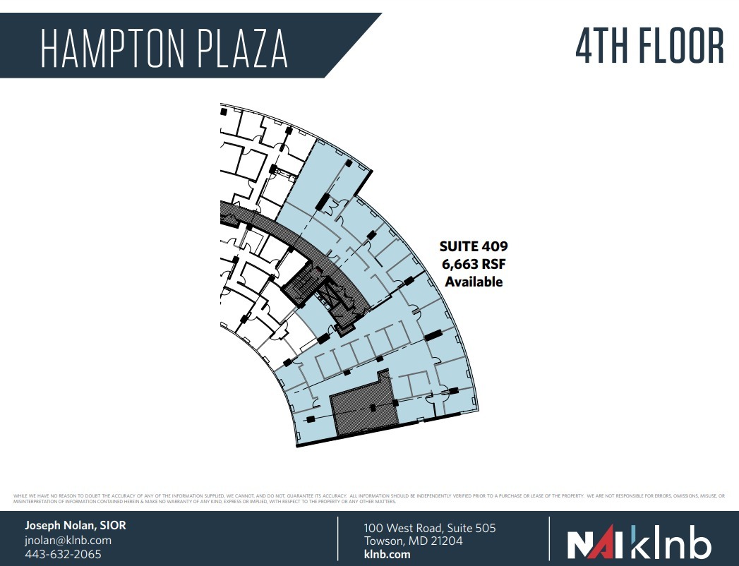 300 E Joppa Rd, Towson, MD for lease Floor Plan- Image 1 of 1