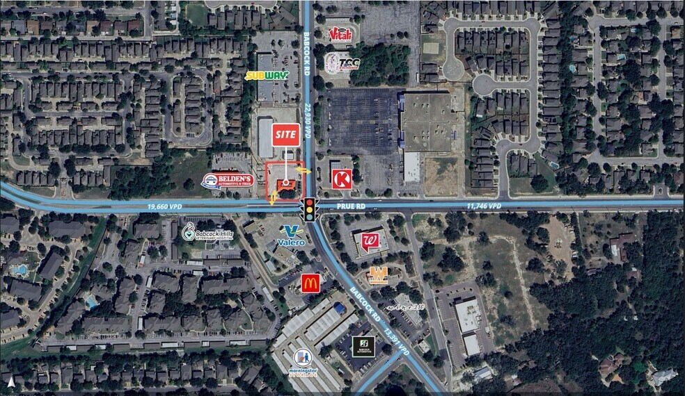 6404 Babcock Rd, San Antonio, TX à vendre - Aérien - Image 3 de 4