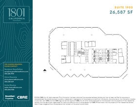 1801 California St, Denver, CO for lease Floor Plan- Image 1 of 1