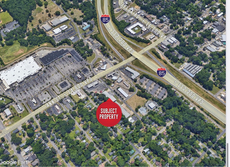 2735 Poplar St, Montgomery, AL for lease - Aerial - Image 2 of 7