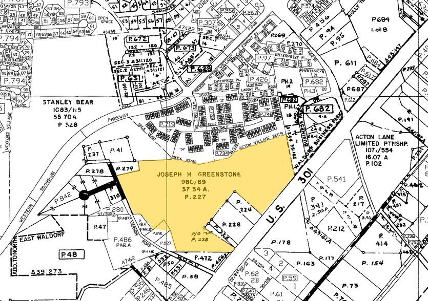2433-2443 Crain Hwy, Waldorf, MD for lease - Plat Map - Image 3 of 4