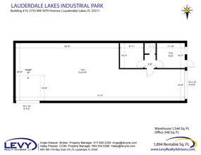 2696 NW 31st Ave, Lauderdale Lakes, FL for lease Floor Plan- Image 2 of 2