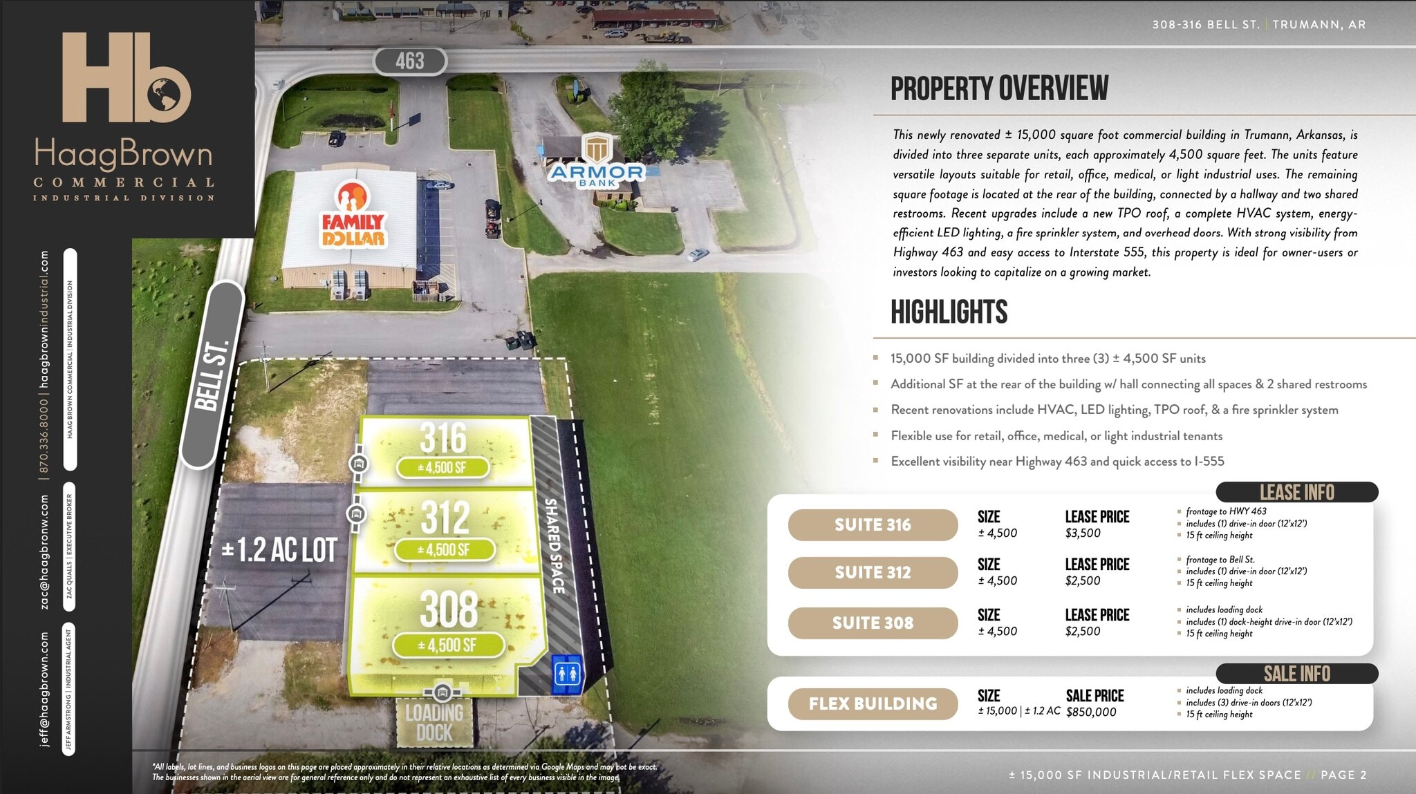 308-316 Bell St, Trumann, AR for lease Building Photo- Image 1 of 2