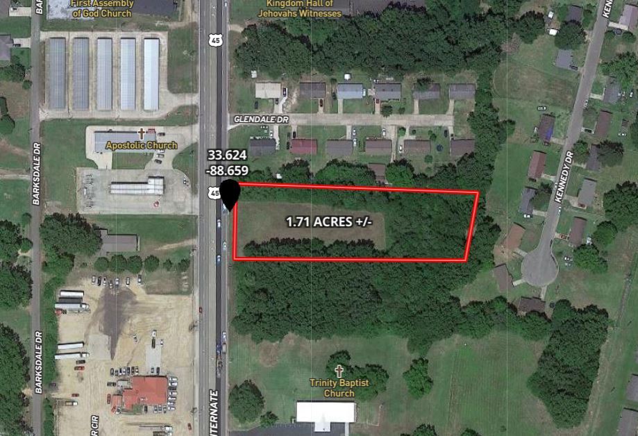 US Hwy 45A, West Point, MS à vendre Aérien- Image 1 de 2