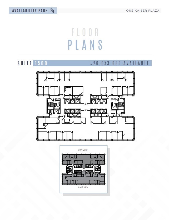 1 Kaiser Plz, Oakland, CA à louer Plan d’étage- Image 1 de 1
