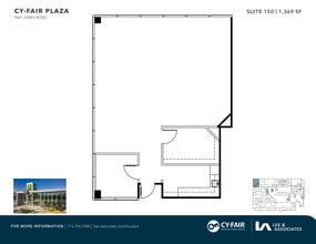 9601 Jones Rd, Houston, TX à louer Plan d’étage- Image 1 de 1