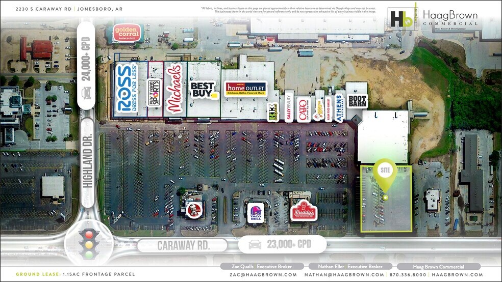 2230 S Caraway Rd, Jonesboro, AR à louer - Plan de site - Image 2 de 5
