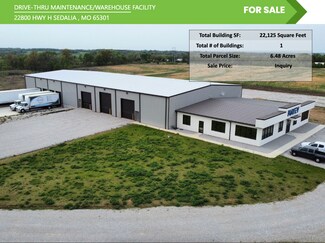 Plus de détails pour 22800 Highway H, Sedalia, MO - Industriel à vendre