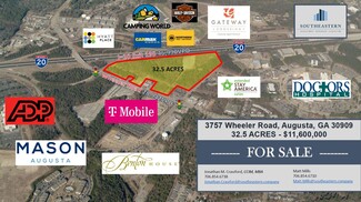 Plus de détails pour 3757 Wheeler Rd, Augusta, GA - Terrain à vendre