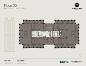 191 peachtree St NE, Atlanta, GA à louer Plan d’étage- Image 1 de 1
