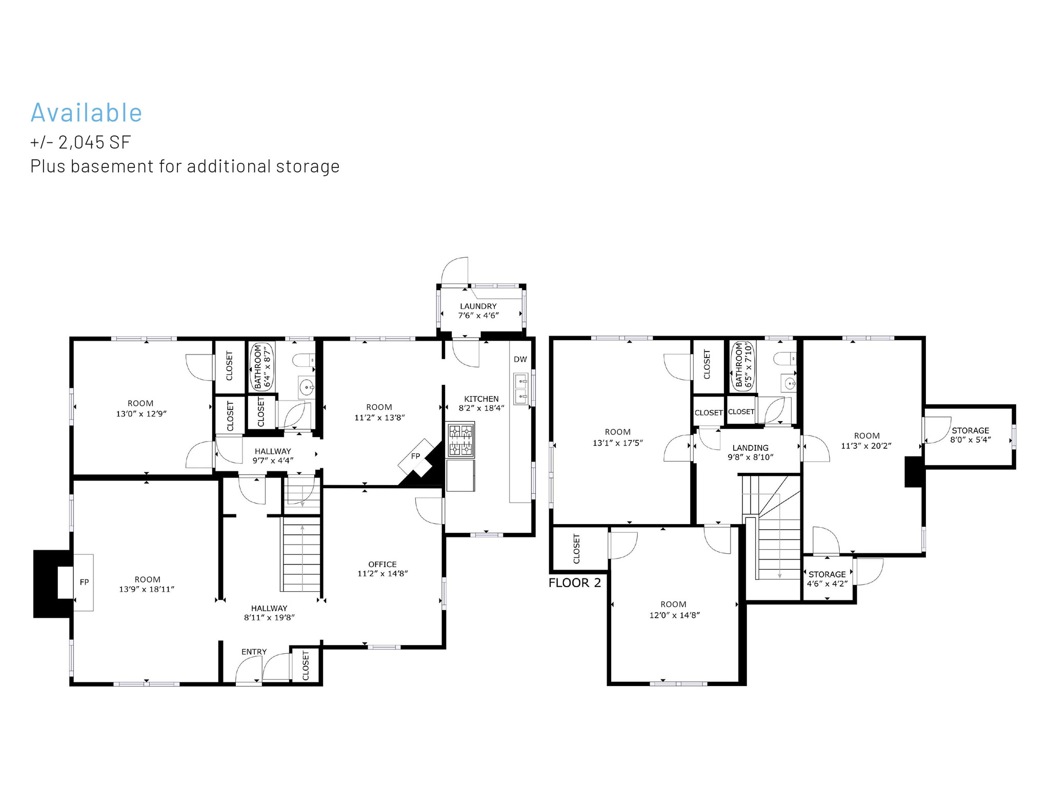 2138 McClintock Rd, Charlotte, NC à louer Plan d’étage- Image 1 de 1