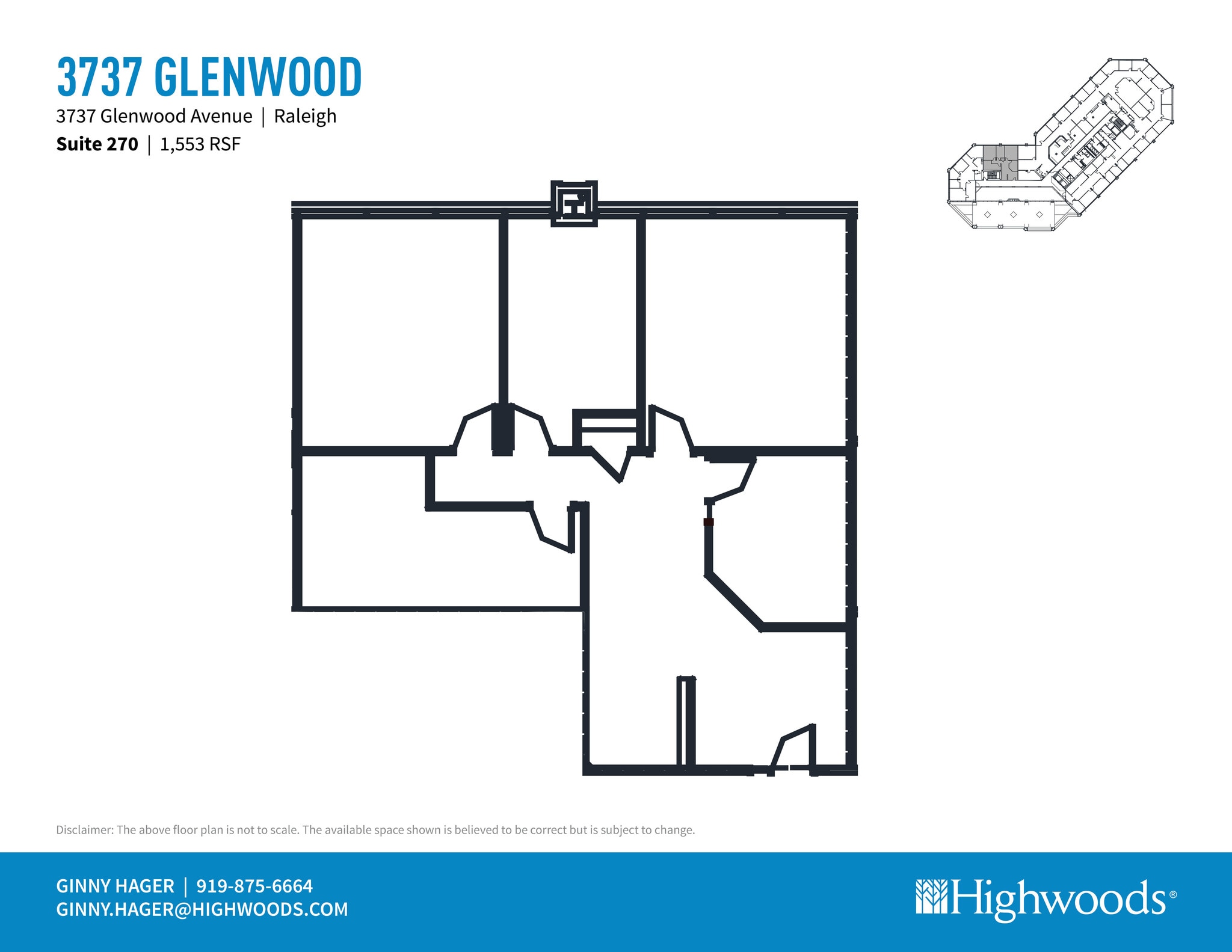 3737 Glenwood Ave, Raleigh, NC for lease Floor Plan- Image 1 of 1