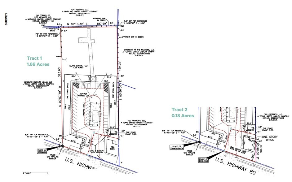 4405 US Highway 80 E, Mesquite, TX à vendre - Plan cadastral - Image 2 de 2