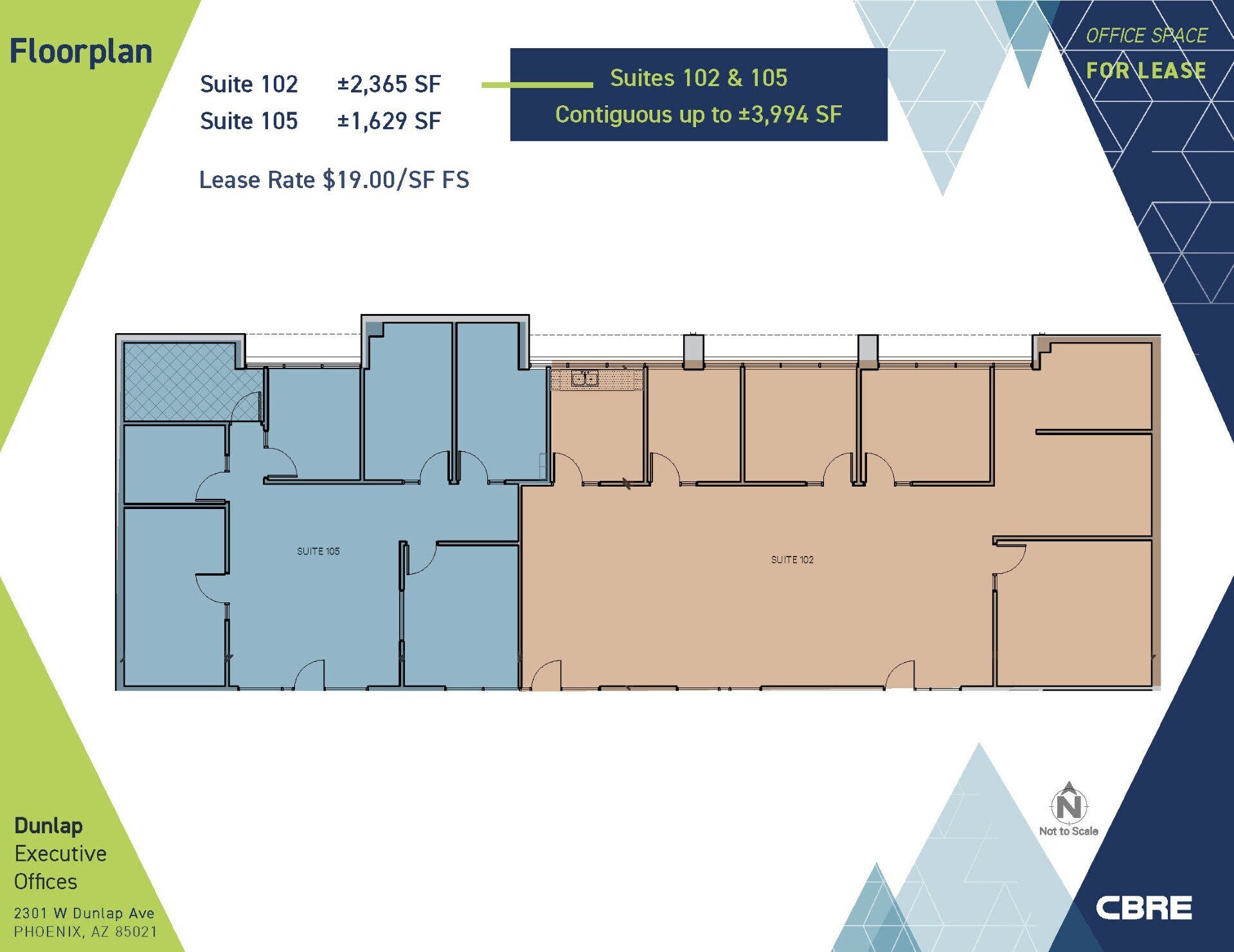 2301 W Dunlap Ave, Phoenix, AZ à louer Plan d  tage- Image 1 de 1