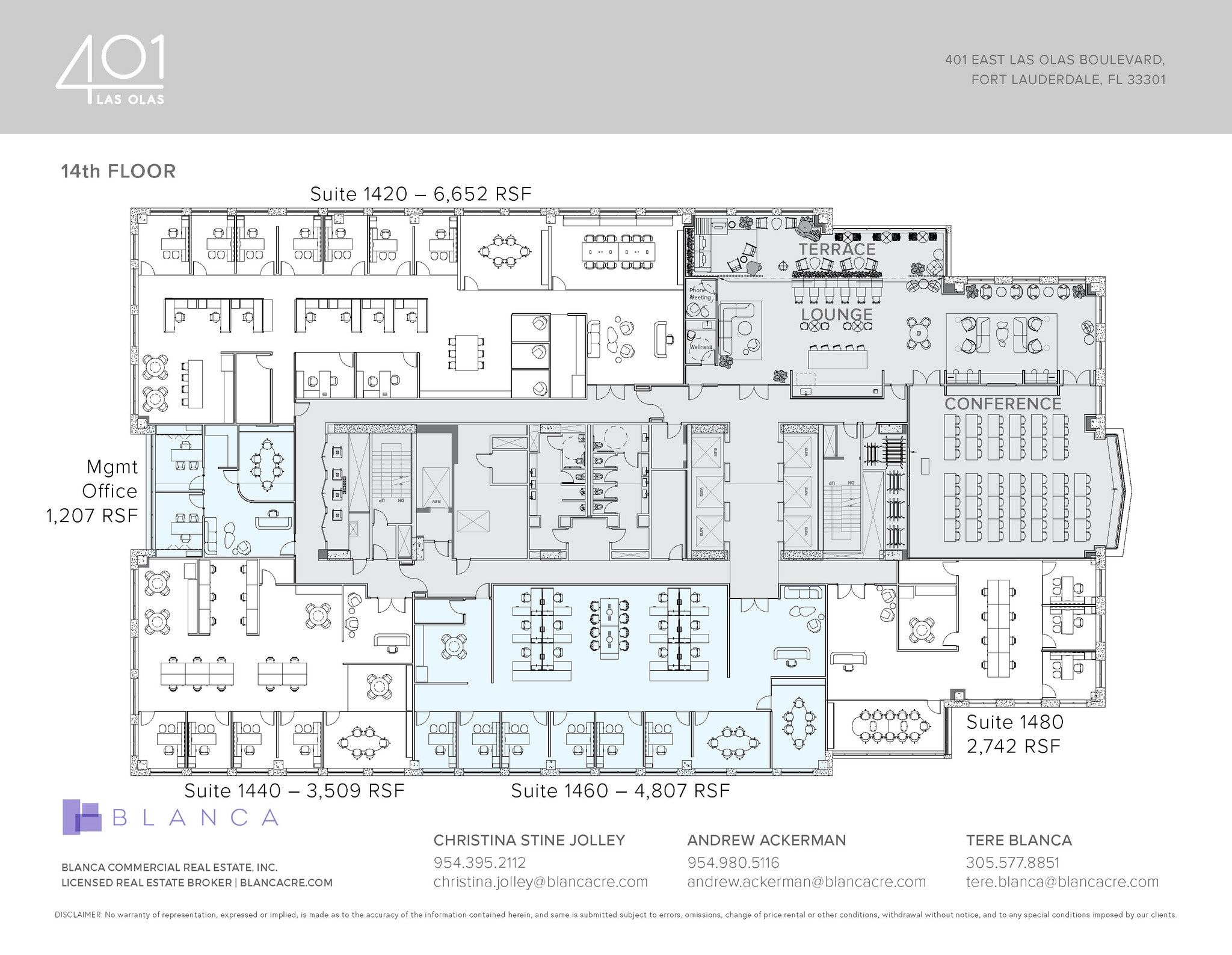 401 E Las Olas Blvd, Fort Lauderdale, FL for lease Floor Plan- Image 1 of 2