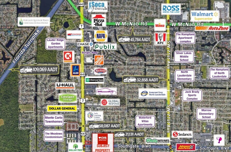 255 S State Road 7 Blvd, Margate, FL à vendre - Aérien - Image 3 de 5